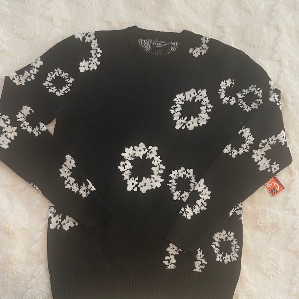 RGSTR Black and White Floral Men's Cardigan size M. New
